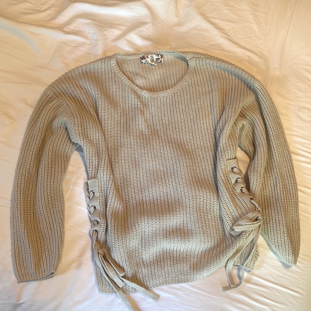Pink Rose chunky knit sweater